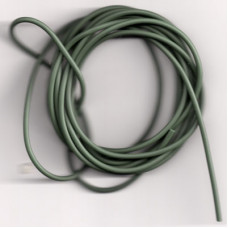 2 metres SINKING ANTI TANGLE RIG TUBE ( WEED GREEN ) (approx) (made in uk)