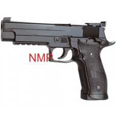 KWC 4.5mm BB 12g co2 Air Pistol Model (PRO P2 SERIES) (Cybergun Sig Sauer X-Five P226) Full Metal .177 Cal CO2 Blowback 4.5mm steel BB Air Pistol - Black ( 19 shot BB ) (KWCKMB74AHN)