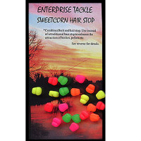 Enterprise Tackle ARTIFICIAL, IMITATION BAITS Sweetcorn Hair Stop FLURO MIXED COLOURS buoyant