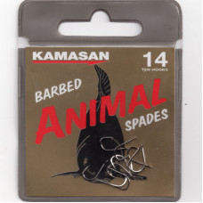 Kamasan Animal Barbed Spade End Hooks Size 8