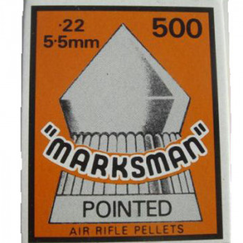 Marksman Pointed .22 calibre Air Gun Pellets 15.00 grains Box of 500