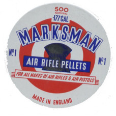 Marksman Round Head .177 calibre Air Gun Pellets 8.05 grains tin of 500