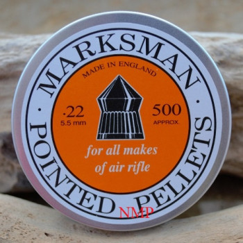 Marksman Pointed .22 calibre Air Gun Pellets 15.00 grains Tin of 500