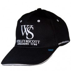 Webley & Scott Embroidered Logo Baseball Cap Black